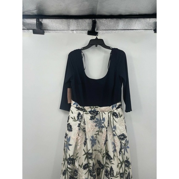 BHLDN Gianni Size 12  Floral Embroidered Gown Dress - Picture 4 of 9